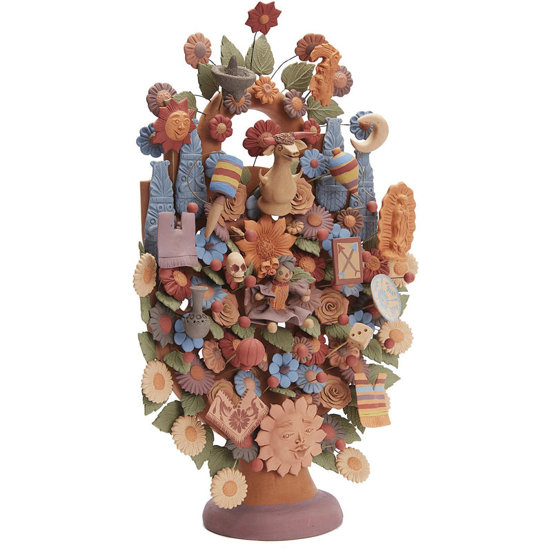 Arbol de Artesanias - Handicraft Tree  / Ceramics Mexican Folk Art Clay