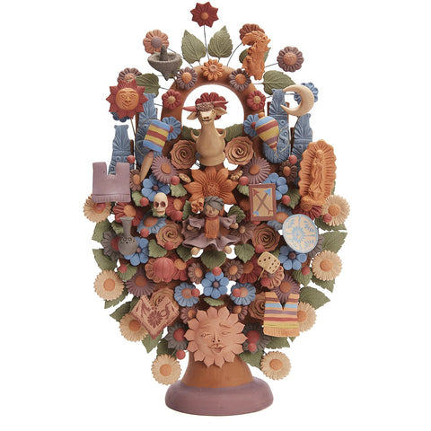 Arbol de Artesanias - Handicraft Tree  / Ceramics Mexican Folk Art Clay