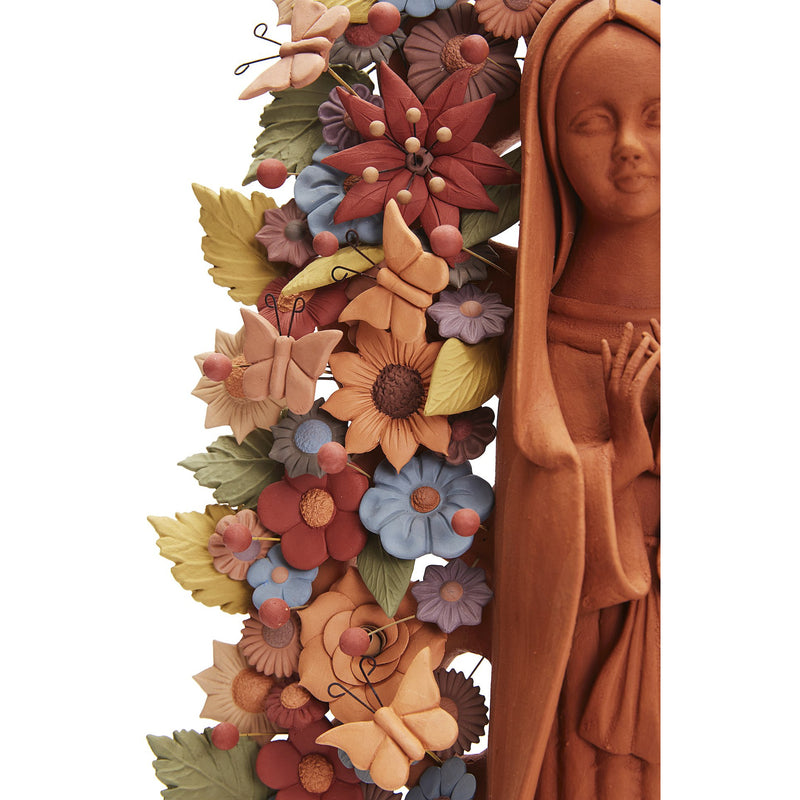 Virgen de Guadalupe - Our Lady of Guadalupe   / Ceramics Mexican Folk Art Clay