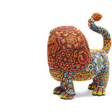 Leon - Lion - Hand Beaded - Mexican Huichol Art - Mexican Folk Art | Cactus Fine Art