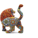 Leon - Lion - Hand Beaded - Mexican Huichol Art - Mexican Folk Art | Cactus Fine Art