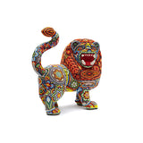 Leon - Lion - Hand Beaded - Mexican Huichol Art - Mexican Folk Art | Cactus Fine Art