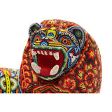 Leon - Lion - Hand Beaded - Mexican Huichol Art - Mexican Folk Art | Cactus Fine Art