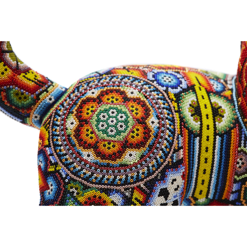 Leon - Lion - Hand Beaded - Mexican Huichol Art - Mexican Folk Art | Cactus Fine Art