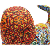 Leon - Lion - Hand Beaded - Mexican Huichol Art - Mexican Folk Art | Cactus Fine Art