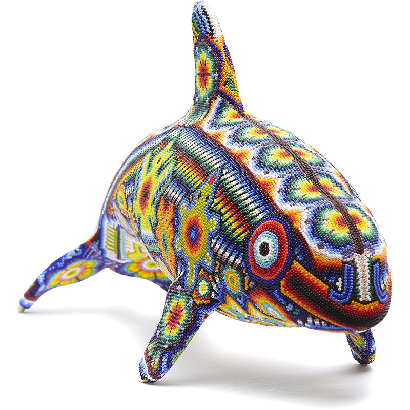 Vaquita Marina - Sea cow - Hand Beaded - Mexican Huichol Art - Mexican Folk Art | Cactus Fine Art