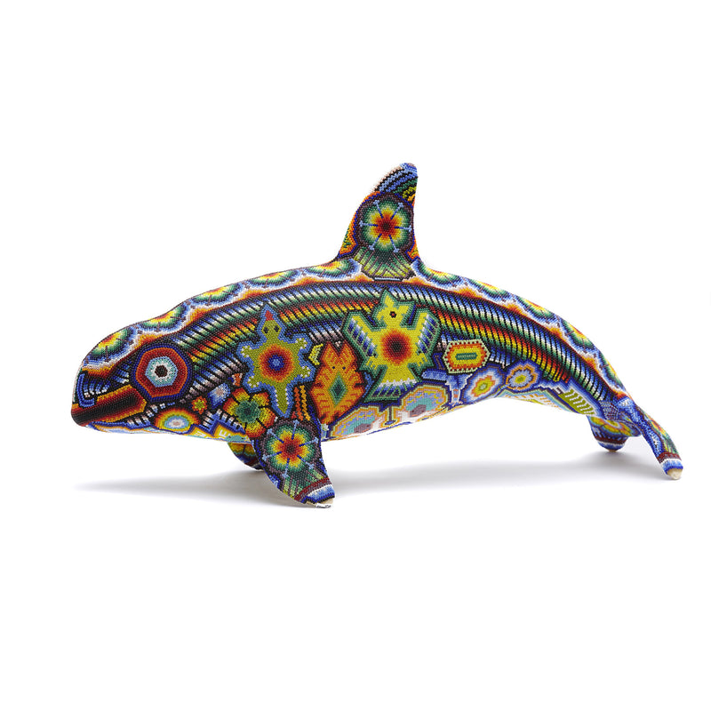 Vaquita Marina - Sea cow - Hand Beaded - Mexican Huichol Art - Mexican Folk Art | Cactus Fine Art