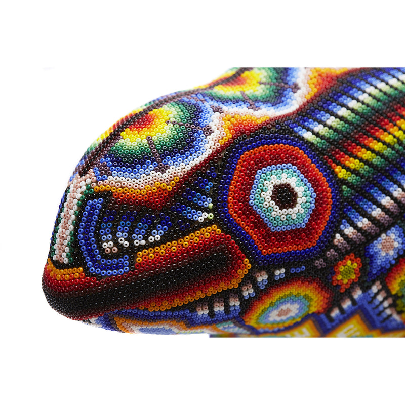 Vaquita Marina - Sea cow - Hand Beaded - Mexican Huichol Art - Mexican Folk Art | Cactus Fine Art