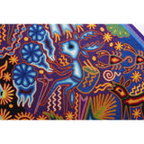 Huichol Indian "Nierika" -  Multicolor Yarn Painting - Mexican Huichol Art - Mexican Folk Art | Cactus Fine Art