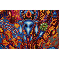 Huichol Indian "Nierika" -  Multicolor Yarn Painting - Mexican Huichol Art - Mexican Folk Art | Cactus Fine Art
