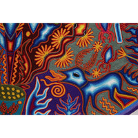 Huichol Indian "Nierika" -  Multicolor Yarn Painting - Mexican Huichol Art - Mexican Folk Art | Cactus Fine Art