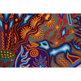 Huichol Indian "Nierika" -  Multicolor Yarn Painting - Mexican Huichol Art - Mexican Folk Art | Cactus Fine Art