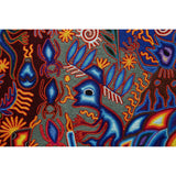 Huichol Indian "Nierika" -  Multicolor Yarn Painting - Mexican Huichol Art - Mexican Folk Art | Cactus Fine Art