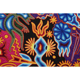 Huichol Indian "Nierika" -  Multicolor Yarn Painting - Mexican Huichol Art - Mexican Folk Art | Cactus Fine Art