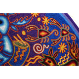 Huichol Indian "Nierika" -  Multicolor Yarn Painting - Mexican Huichol Art - Mexican Folk Art | Cactus Fine Art