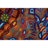 Huichol Indian "Nierika" -  Multicolor Yarn Painting - Mexican Huichol Art - Mexican Folk Art | Cactus Fine Art