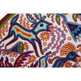 Huichol Indian "Tatewari" -  Multicolor Yarn Painting - Mexican Huichol Art - Mexican Folk Art | Cactus Fine Art