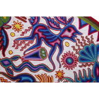 Huichol Indian "Tatewari" -  Multicolor Yarn Painting - Mexican Huichol Art - Mexican Folk Art | Cactus Fine Art