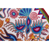 Huichol Indian "Tatewari" -  Multicolor Yarn Painting - Mexican Huichol Art - Mexican Folk Art | Cactus Fine Art