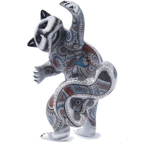 Mapache / Woodcarving Alebrije Mexican Folk Art Sculpture
