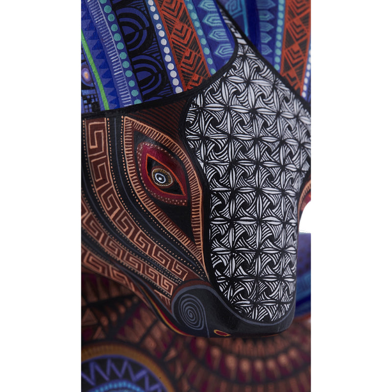 Carnero Azul / Woodcarving Alebrije Mexican Folk Art Sculpture