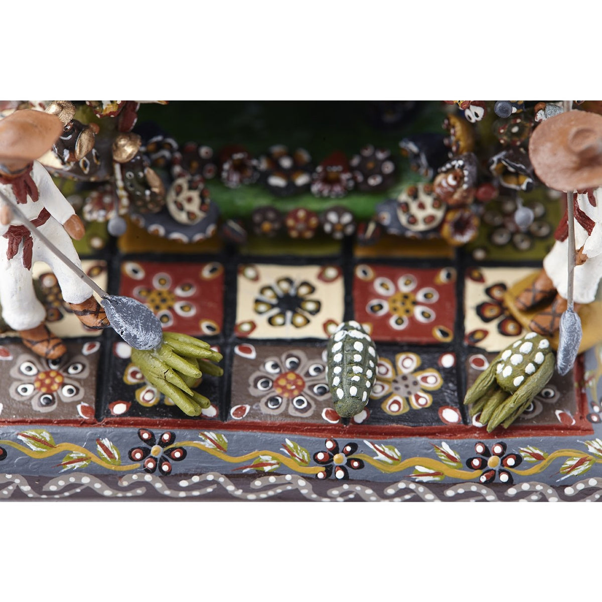 Nacimiento en una Calabaza / Ceramics Mexican Folk Art Miniature Nativity