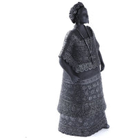 Traje Yucatan / Ceramics Black Clay Mexican Folk Art
