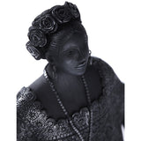 Traje Yucatan / Ceramics Black Clay Mexican Folk Art