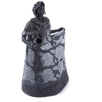 Traje Tehuantepec-Oaxaca / Ceramics Black Clay Mexican Folk Art