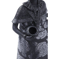 Traje Tehuantepec-Oaxaca / Ceramics Black Clay Mexican Folk Art