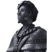 Traje Tehuantepec-Oaxaca / Ceramics Black Clay Mexican Folk Art