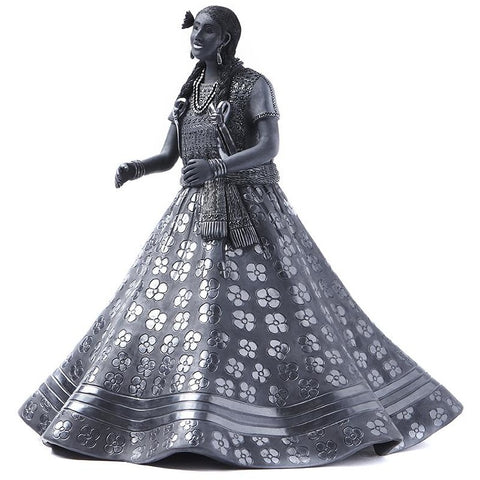 Traje Huajapan-Oaxaca / Ceramics Black Clay Mexican Folk Art