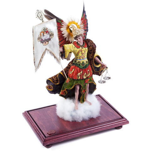 San Miguel Arcangel / Wax Sculpture Mexican Folk Art