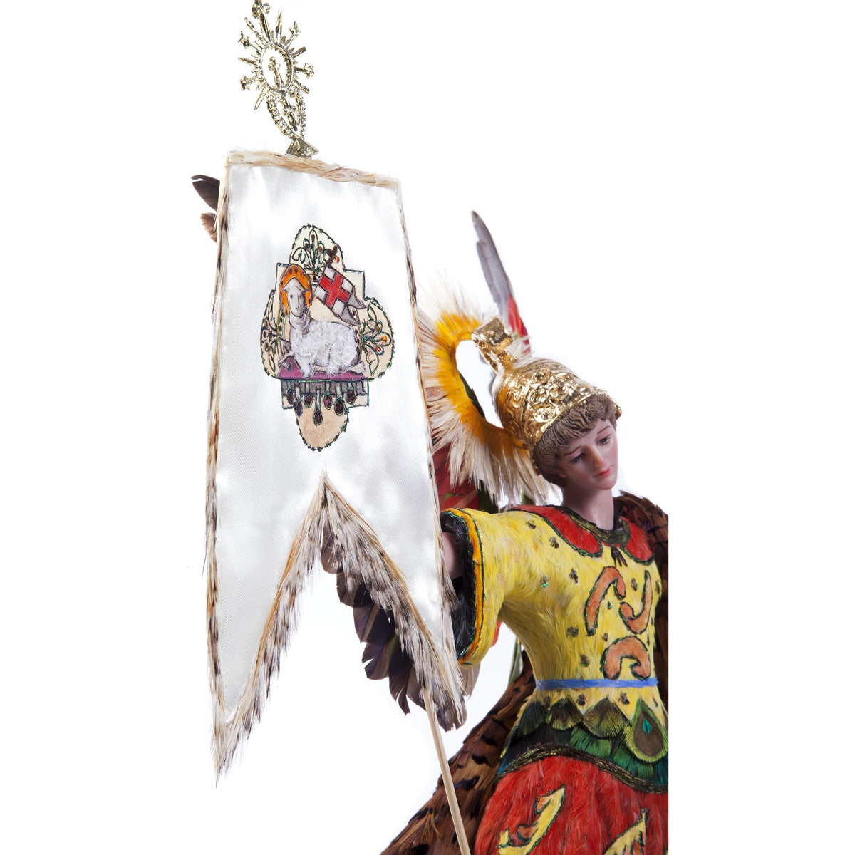 San Miguel Arcangel / Wax Sculpture Mexican Folk Art