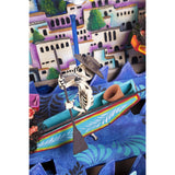 Pescadores en Dia de Muertos / Mexican Mechanical Folk Art Carton Sculpture
