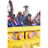 Pescadores en Dia de Muertos / Mexican Mechanical Folk Art Carton Sculpture