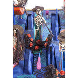 Pescadores en Dia de Muertos / Mexican Mechanical Folk Art Carton Sculpture