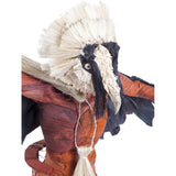 Quebranta Huesos / Vegetable Fibers Mexican Folk Art Corn Leaf Sculpture
