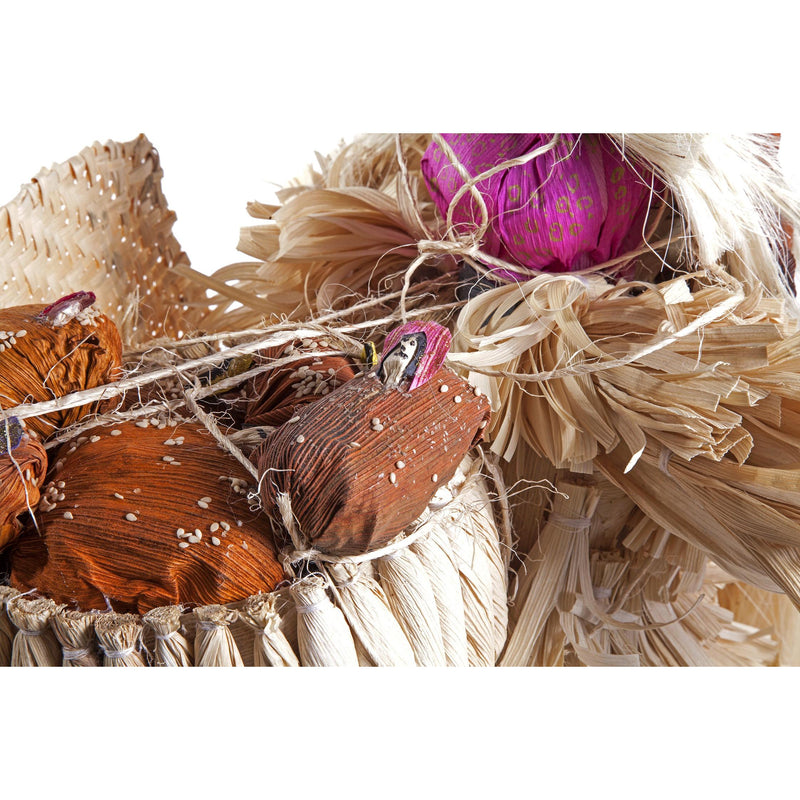 Viejon / Vegetable Fibers Mexican Folk Art Corn Leaf Sculpture