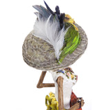 Catrina Dia de Muertos / Mexican Folk Art Sculpture Featherwork and Ceramics