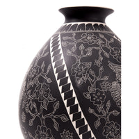 Vasija Buhos / Ceramics Mexican Folk Art Mata Ortiz