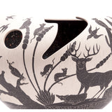 Vasija Blanco y Negro / Ceramics Mexican Folk Art Mata Ortiz