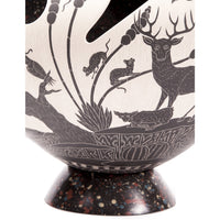 Vasija Blanco y Negro / Ceramics Mexican Folk Art Mata Ortiz