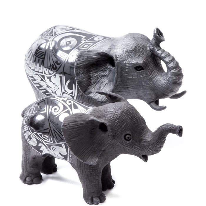 Elefantes / Ceramics Mexican Folk Art Mata Ortiz