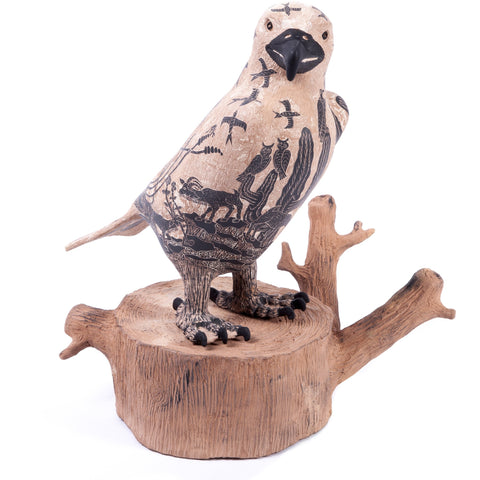 Aguila en el Desierto / Ceramics Mexican Folk Art Mata Ortiz