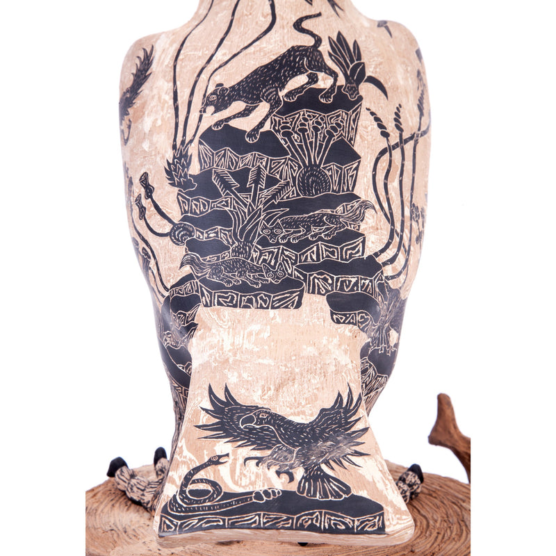 Aguila en el Desierto / Ceramics Mexican Folk Art Mata Ortiz