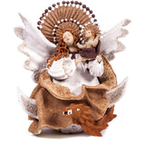 5 Virgenes / Ceramics Mexican Folk Art Clay