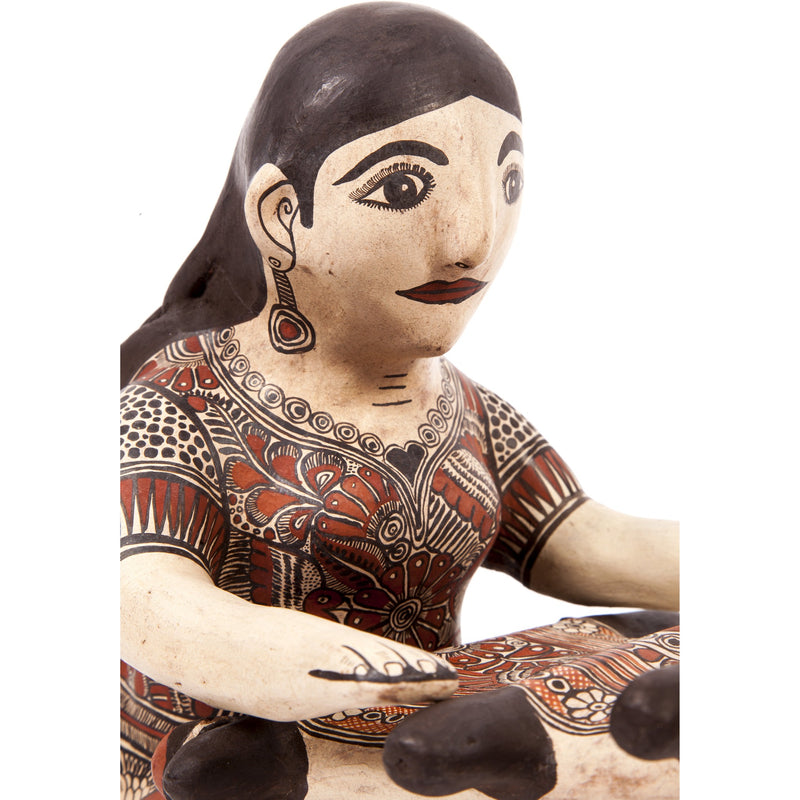 Tejedora Nahuatl / Ceramics Mexican Folk Art Clay
