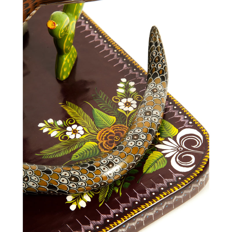 Aguila Real / Woodcarving Lacquer Mexican Folk Art