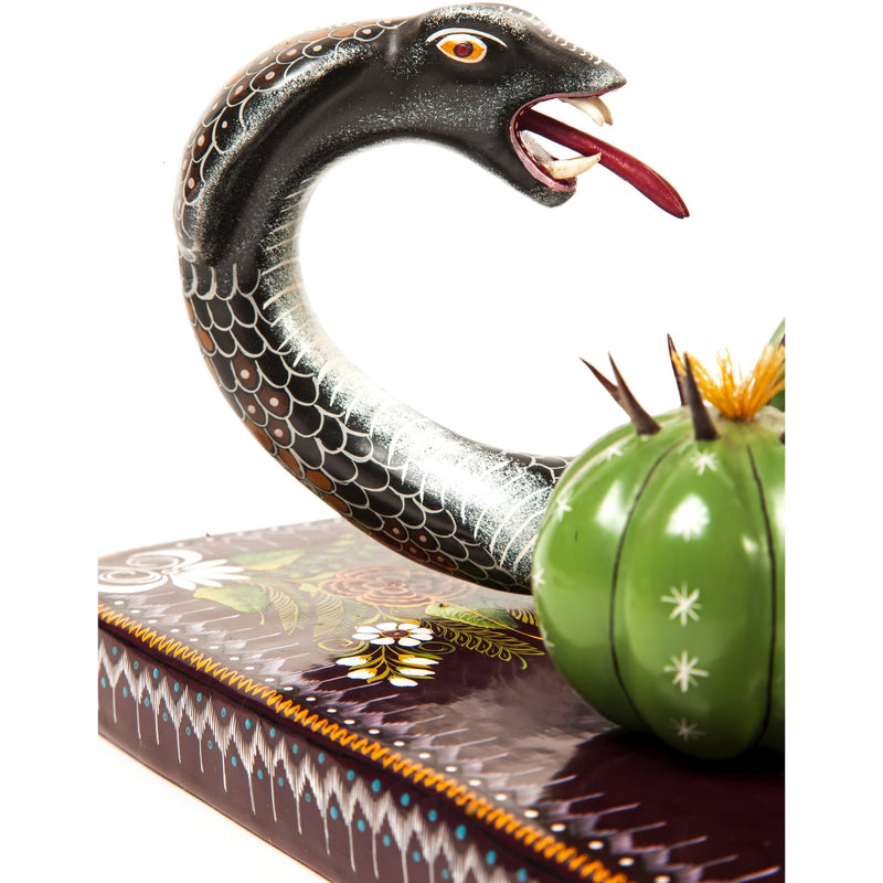 Aguila Real / Woodcarving Lacquer Mexican Folk Art